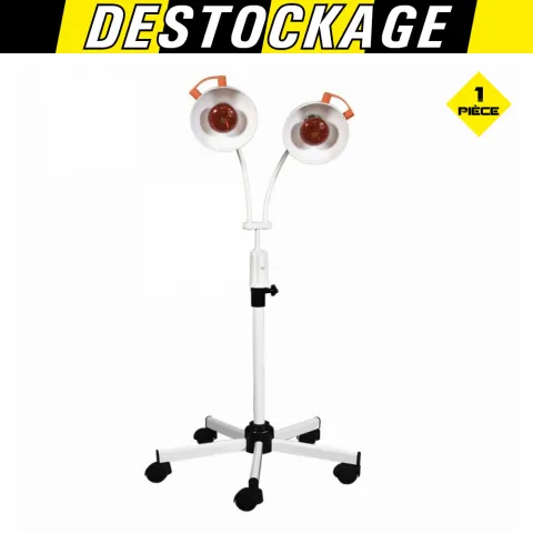 LAMPE INFRAROUGE THERA DUO MINUTEUR SUR PIED ROULANT