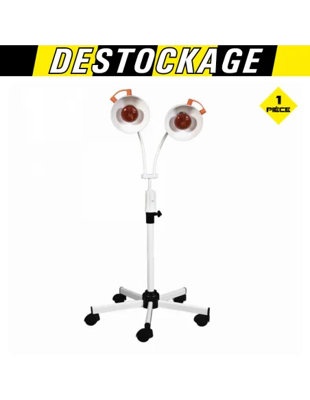 LAMPE INFRAROUGE THERA DUO MINUTEUR SUR PIED ROULANT