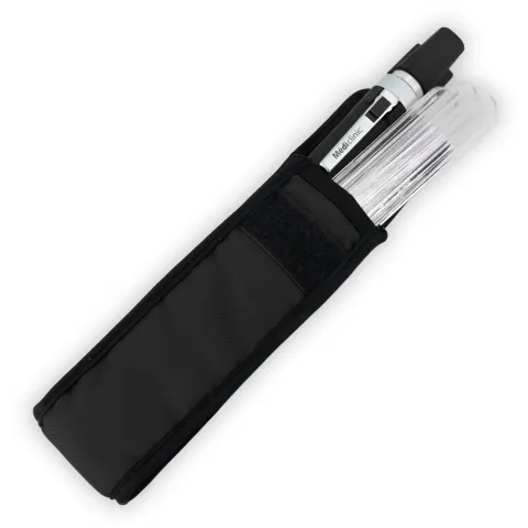 Lampe stylo porte abaisse langue color led Noire