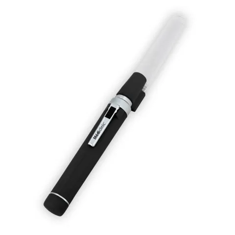 Lampe stylo porte abaisse langue color led Noire