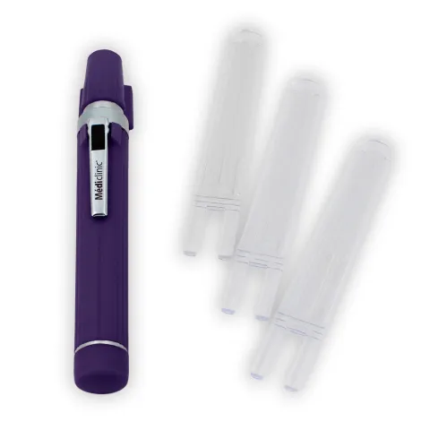 Lampe stylo porte abaisse langue color led Violet