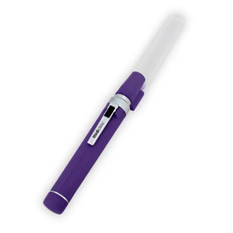 Lampe stylo porte abaisse langue color led Violet