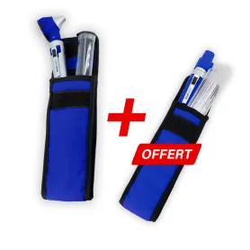 Pack otoscope led fo + Lampe stylo abaisse langue - Bleu