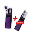 Pack otoscope led fo + Lampe stylo abaisse langue - Violet