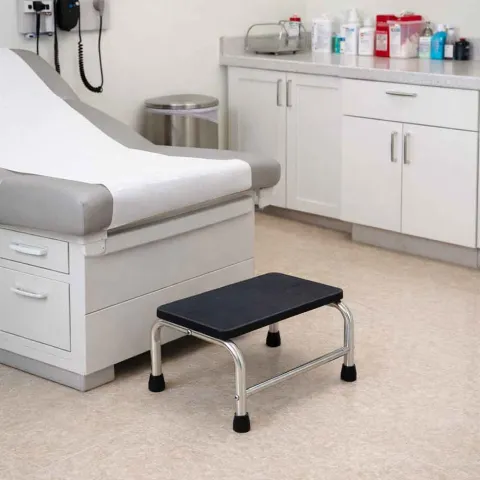 Marchepied médical inox 1 marche antidérapant – Mediclinic
