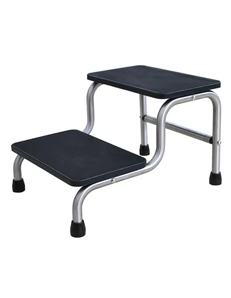 Marchepied médical 2 marches Inox antidérapant – Mediclinic
