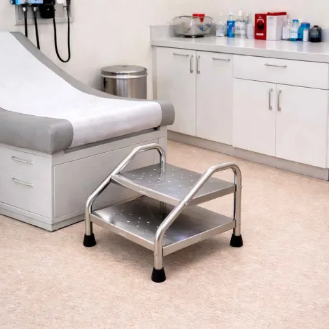 Marchepied médical Tout Inox 2 marches – Mediclinic