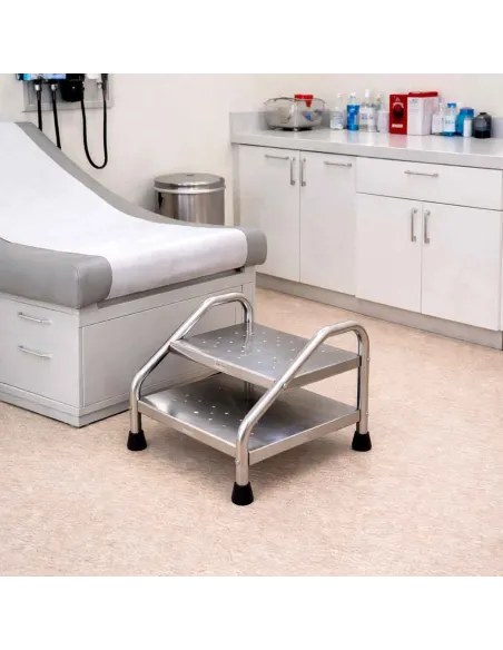 Marchepied médical Tout Inox 2 marches – Mediclinic