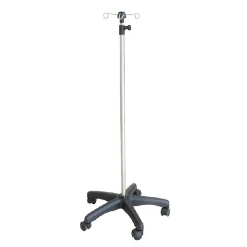 Pied à sérum inox 4 crochets réglable – MEDICLINIC