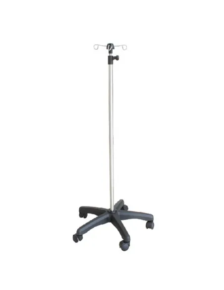 Pied à sérum inox 4 crochets réglable – MEDICLINIC