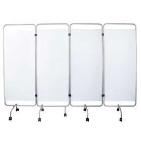 Paravent médical 4 panneaux Inox Toile M1 – Mediclinic