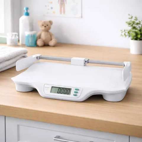 Pèse-bébé électronique avec toise 2 en 1 – 20kg – Mediclinic