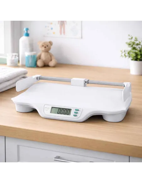 Pèse-bébé électronique avec toise 2 en 1 – 20kg – Mediclinic