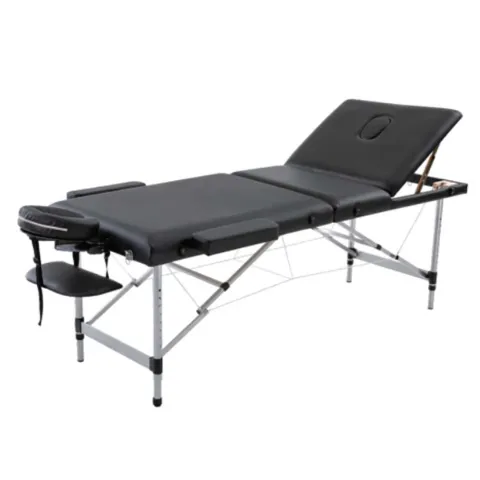 Table de massage pliante aluminium Noir – Beta Flex Mediclinic