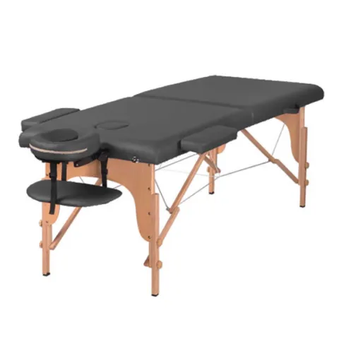 Table de massage pliante bois Noir – Alpha Wood Mediclinic