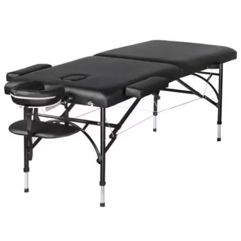 Table de massage pliante aluminium Noir – Alpha Alu Mediclinic