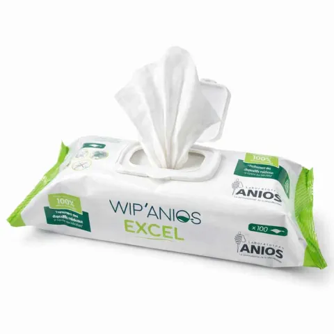 Lingettes Désinfectantes Wip'Anios Excel : Désinfection Efficace