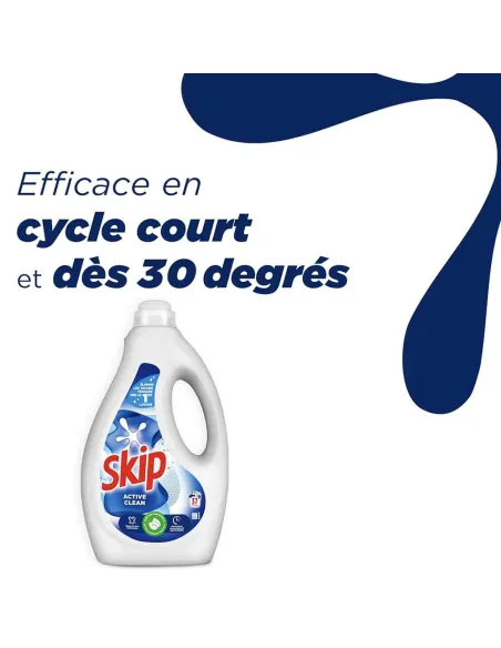 Lessive liquide Active clean 37 Lavage 1,6L - SKIP