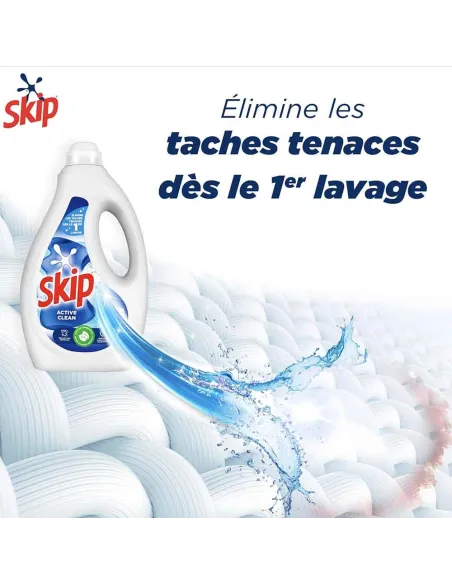 Lessive liquide Active clean 37 Lavage 1,6L - SKIP