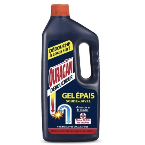 DEBOUCHEUR GEL EPAIS SOUDE + JAVEL - 1,5?L - OURAGAN