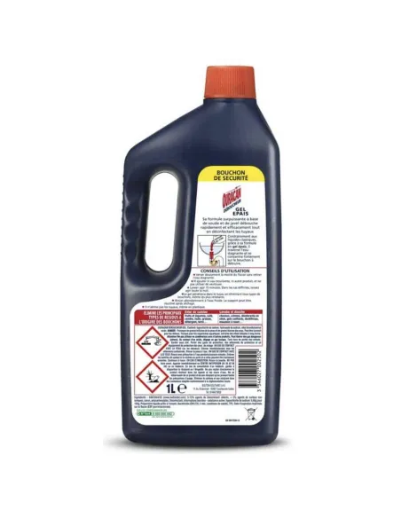 DEBOUCHEUR GEL EPAIS SOUDE + JAVEL - 1,5?L - OURAGAN