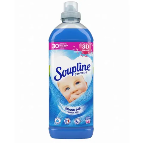 Assouplissant grand AIR Fraîcheur 30 Jours 45 Lavages  - Soupline