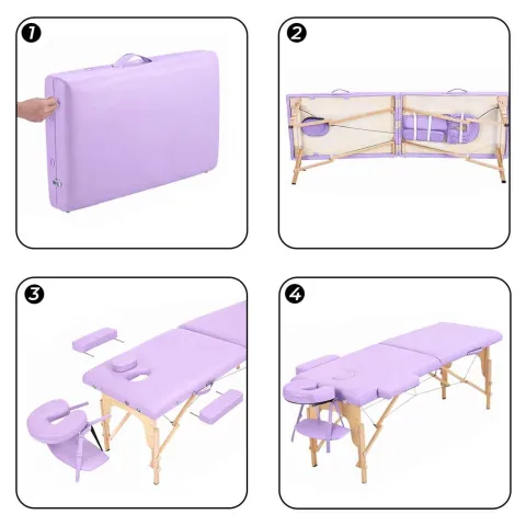 Table de massage pliante bois Noir – Alpha Wood Mediclinic