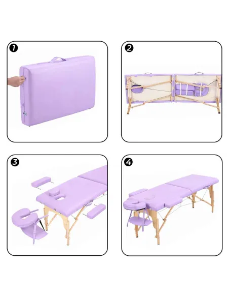 Table de massage pliante bois Noir – Alpha Wood Mediclinic