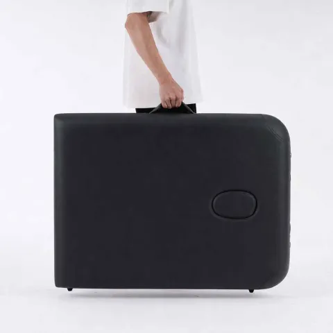 Table de massage pliante aluminium Noir – Alpha Alu Mediclinic