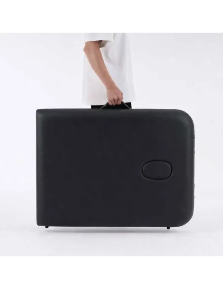 Table de massage pliante aluminium Noir – Alpha Alu Mediclinic