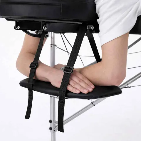 Table de massage pliante aluminium Noir – Beta Flex Mediclinic