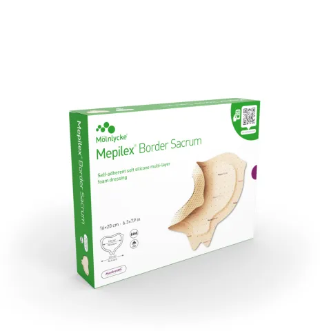 Mepilex Border Sacrum Protect 16×20 cm – Pansement adhésif | Boîte de 5