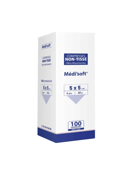 Compresses non tissées non stériles Sylamed - SylaSoft 40g/m² - 4 plis