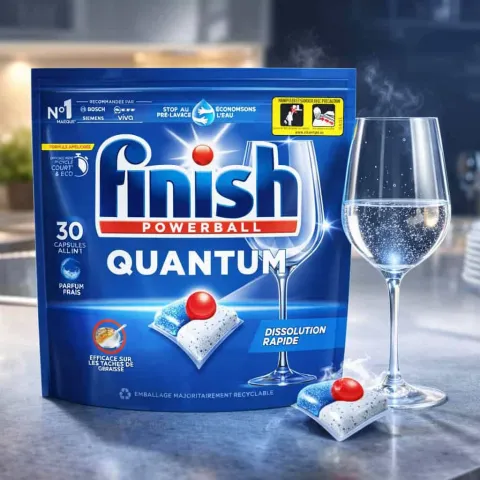 Pastilles Finish Powerball Lave-vaisselle Quantum 33 Lavages