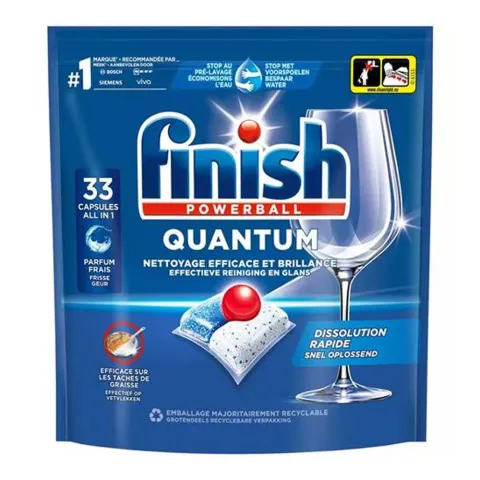 Pastilles Finish Powerball Lave-vaisselle Quantum 33 Lavages