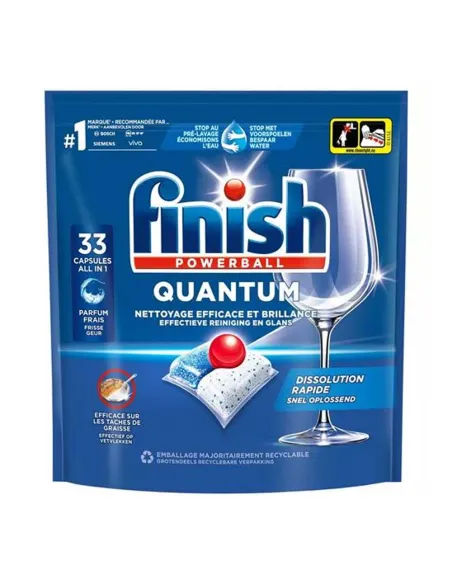 Pastilles Finish Powerball Lave-vaisselle Quantum 33 Lavages