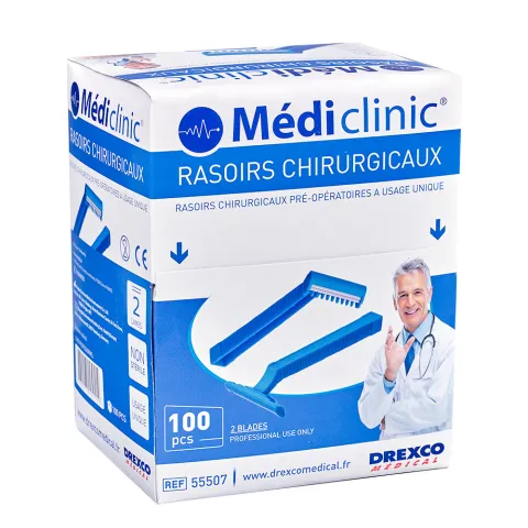 Rasoirs jetables 2 lames Comed boîte de 100 - LD Medical