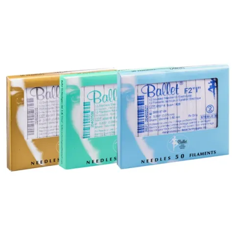 Aiguilles d’épilation en inox Ballet type F