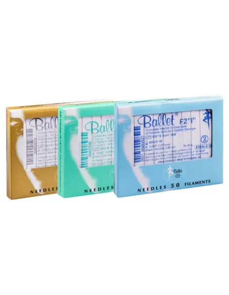 Aiguilles d’épilation en inox Ballet type F