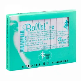 Aiguilles d’épilation en inox Ballet type F