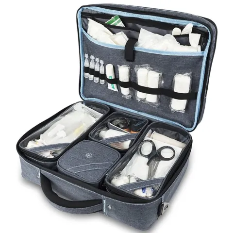 MALETTE MEDICALE MODERNE - GRIS/BLEU