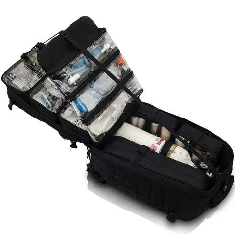 SAC A DOS D’URGENCE NOIR - AMPOULIERS - POCHETTE PARAMED