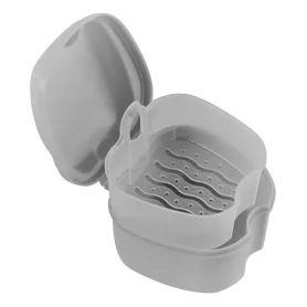 BOITE A DENTIER BLANC AVEC EGOUTTOIR