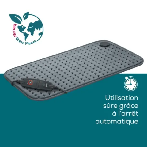 COUSSIN CHAUFFANT XXL HK 123 XXL COSY GREY GREEN PLANET