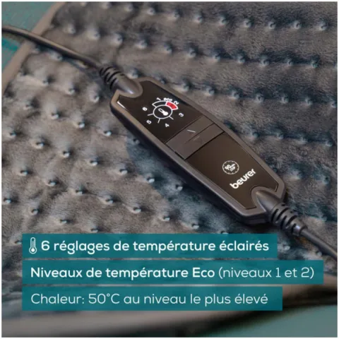 COUSSIN CHAUFFANT XXL HK 123 XXL COSY GREY GREEN PLANET