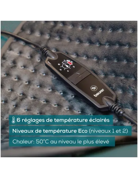 COUSSIN CHAUFFANT XXL HK 123 XXL COSY GREY GREEN PLANET