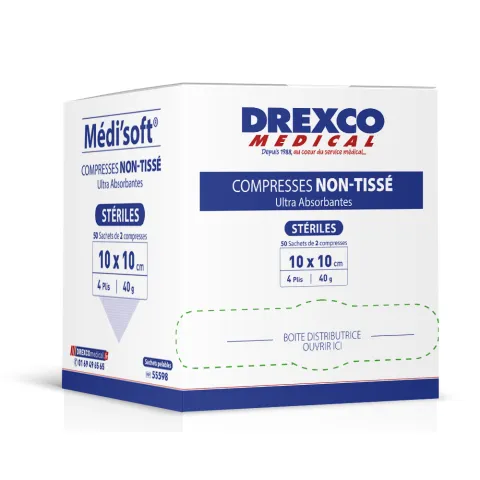 COMPRESSES NON TISSEES STERILES PAR 250