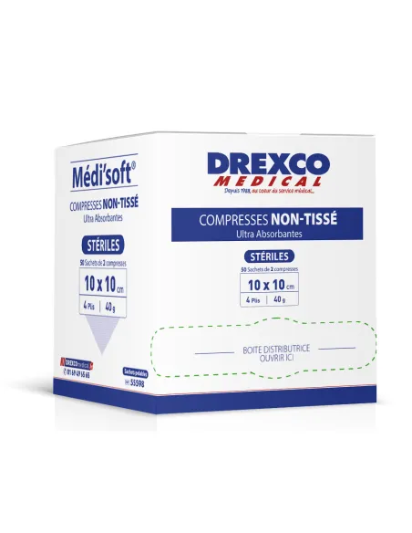 COMPRESSES NON TISSEES STERILES PAR 250