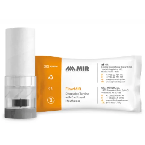 Turbine jetable pour débitmètre FlowMIR® – Avec embout buccal