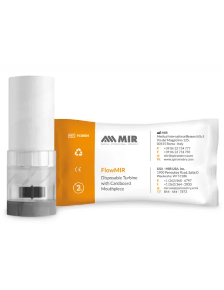 Turbine jetable pour débitmètre FlowMIR® – Avec embout buccal